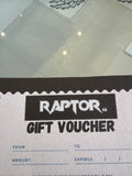 Raptor Gift Voucher