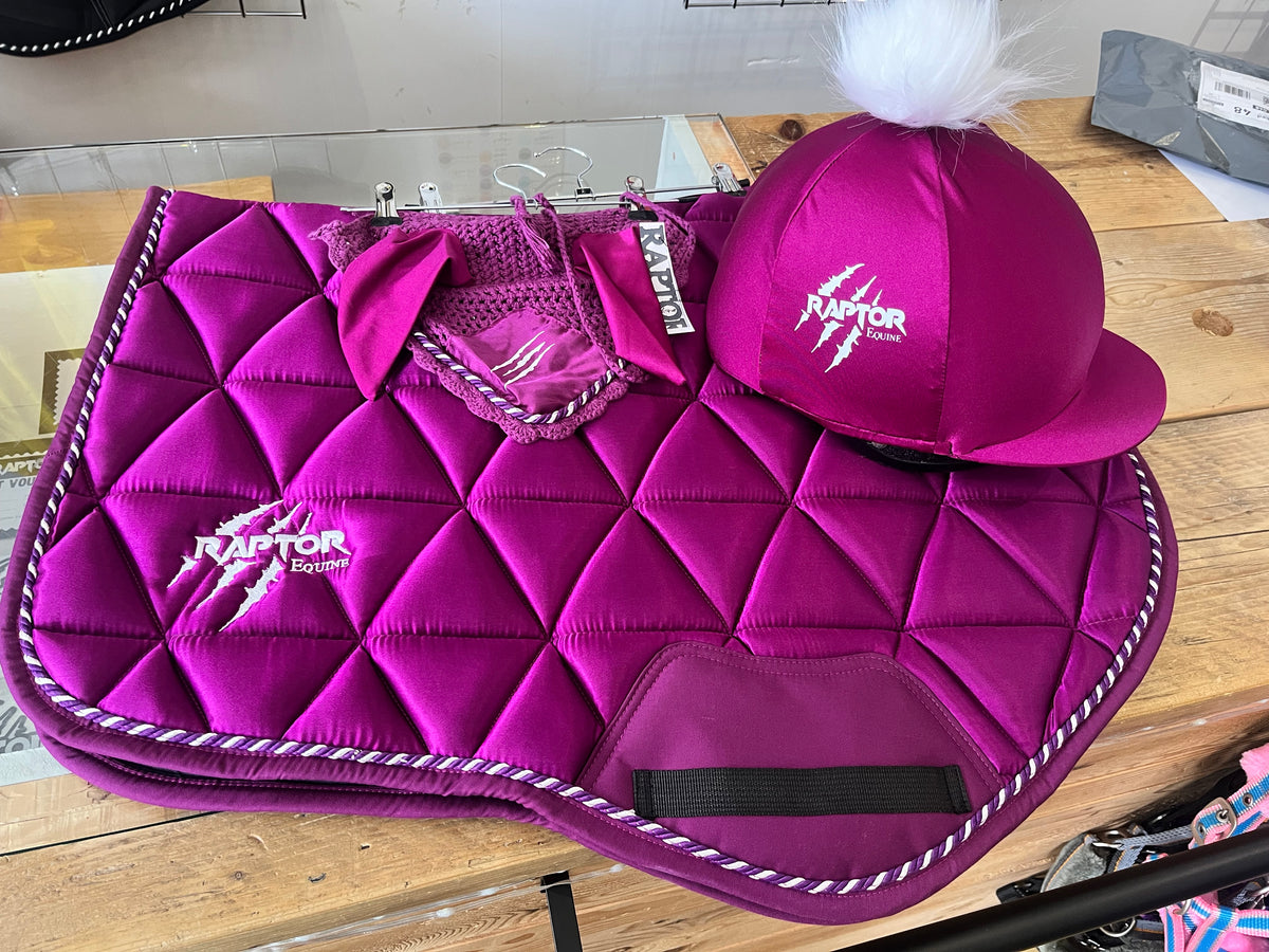Raptor saddlepad/ears/hatsilk