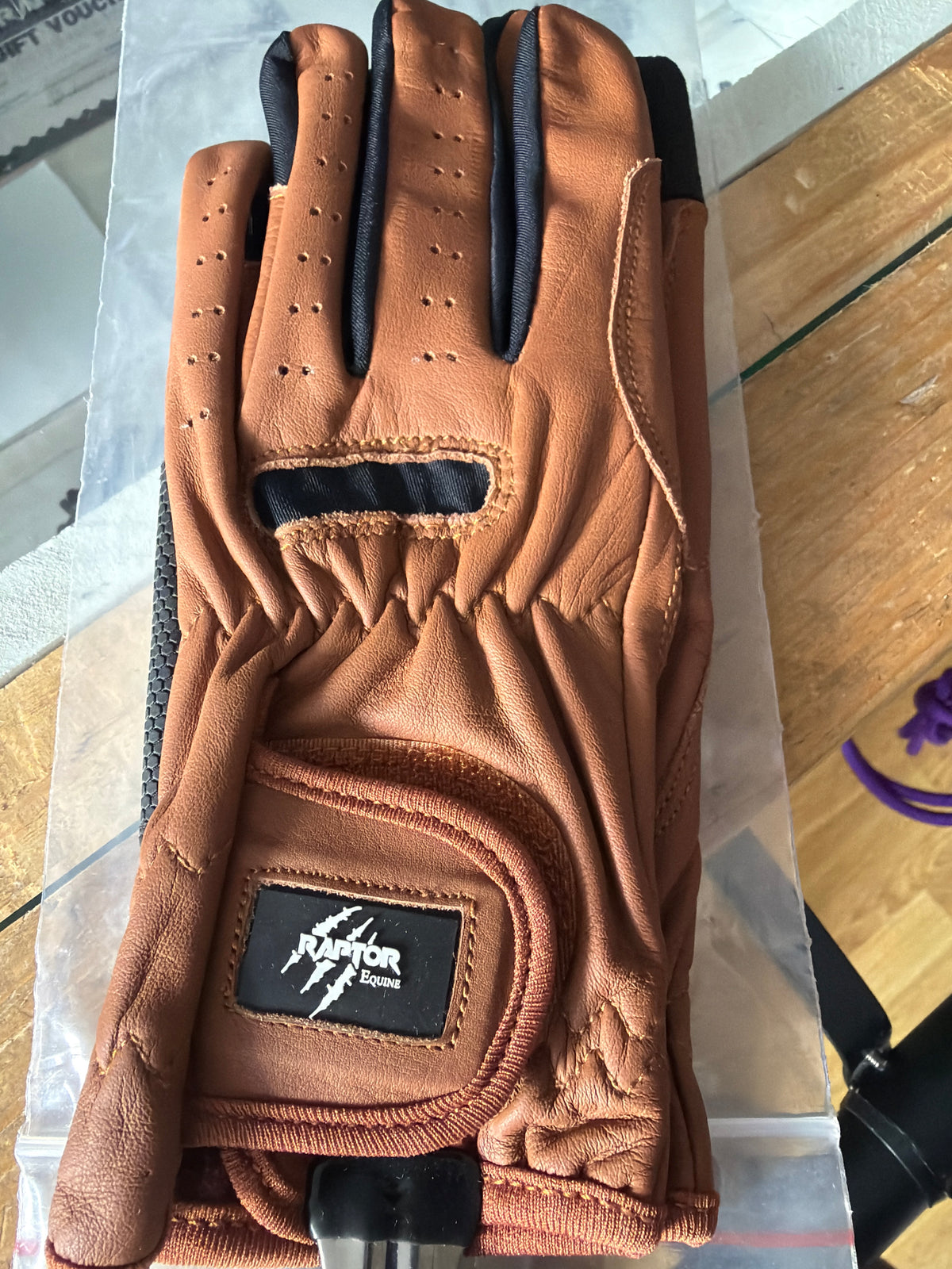 Raptor Leather Riding Gloves Adults