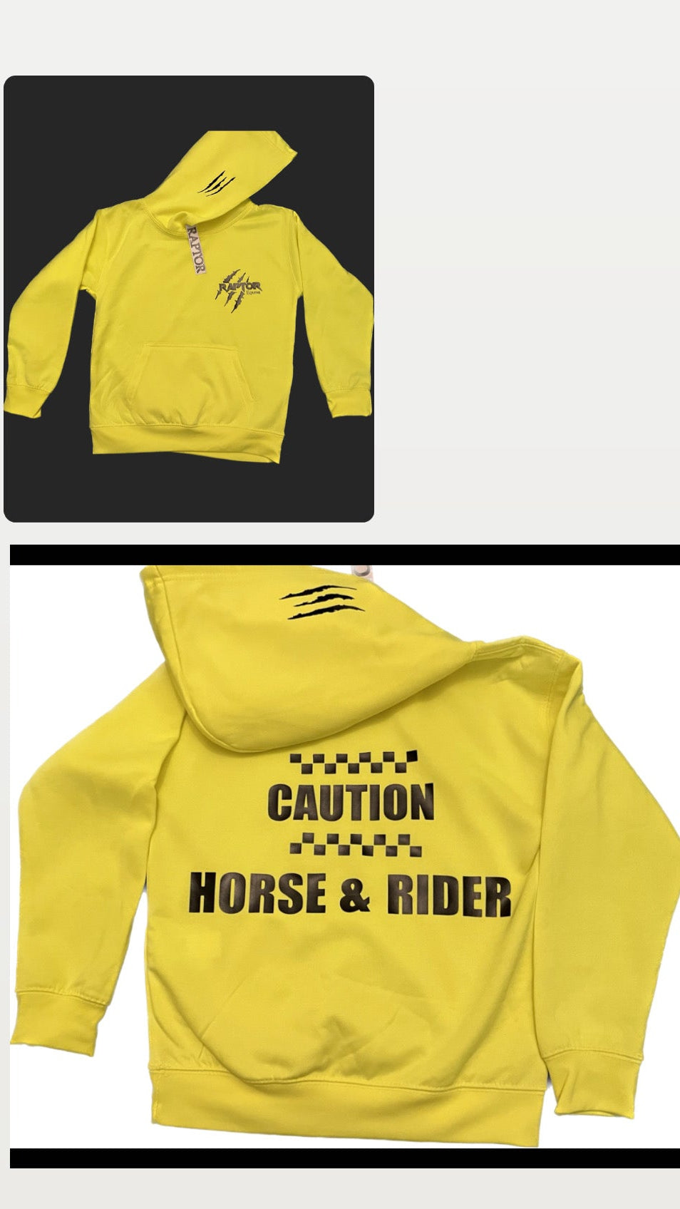 Raptor Glo Hood - Neon Hoodies Kids & Adults Sizes