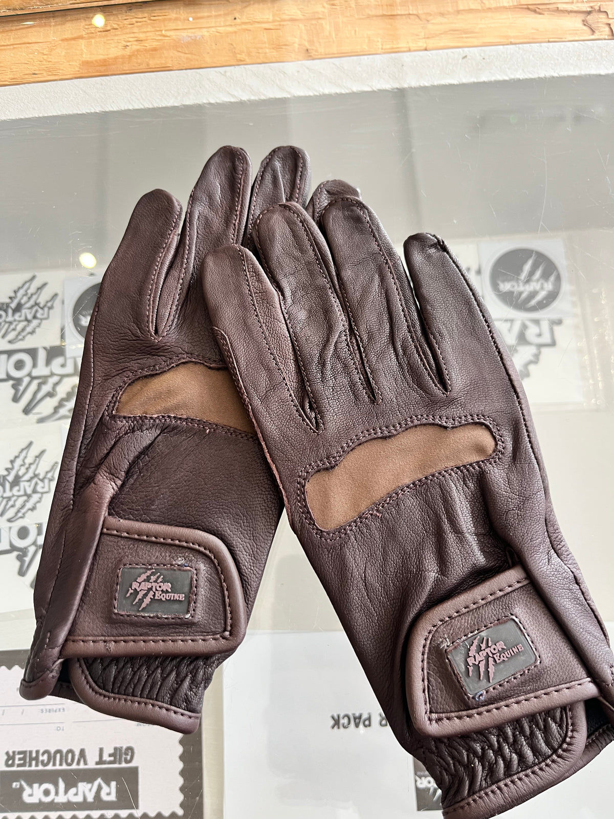 Raptor Leather Riding Gloves Adults