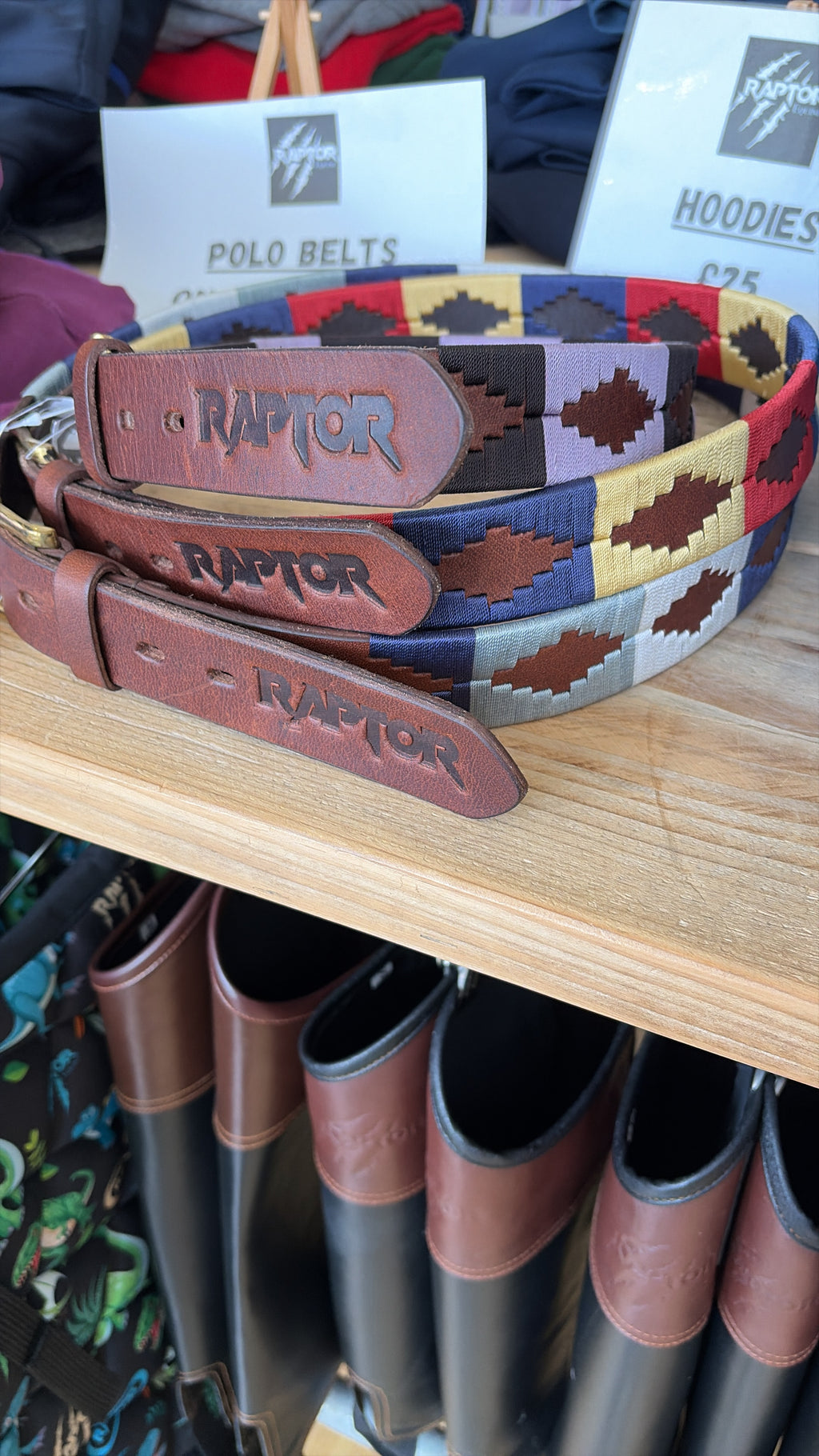 Raptor Leather Polo Belt