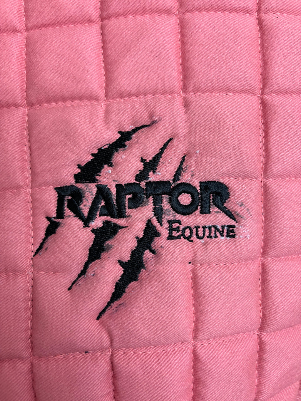Raptor Wrong-Uns. Dusky Dino Pink Saddlepad Pony