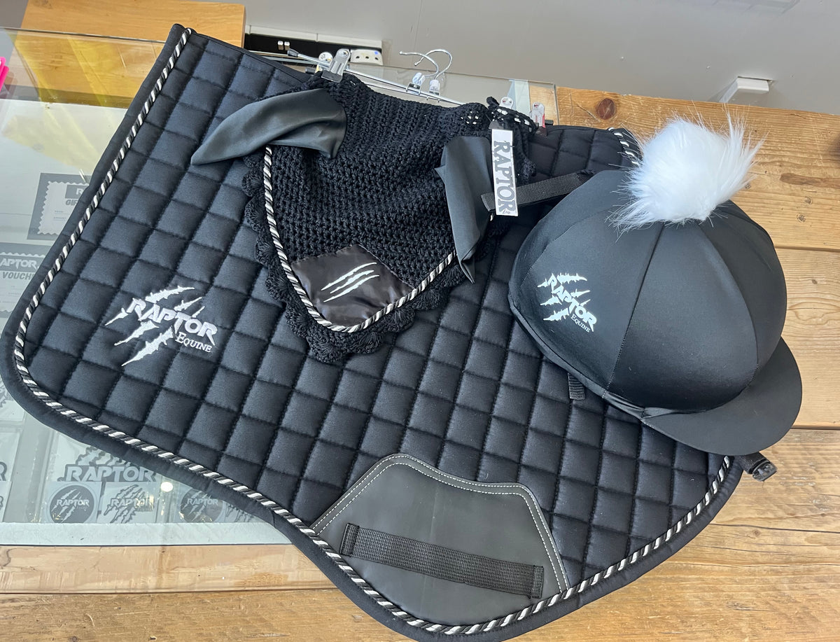 Raptor saddlepad/ears/hatsilk