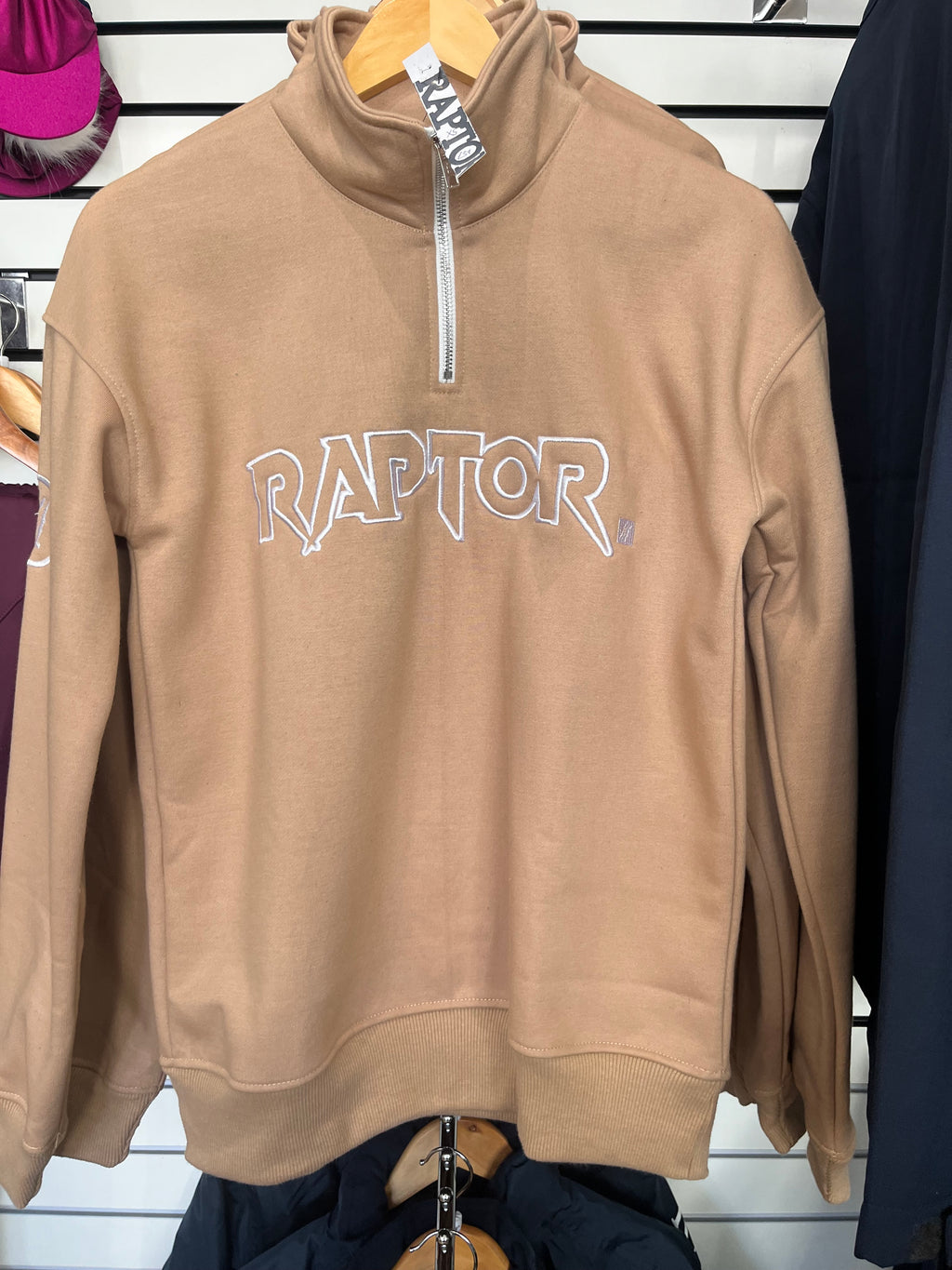 Raptor 1/4 zip Bracchio Beige Jumper