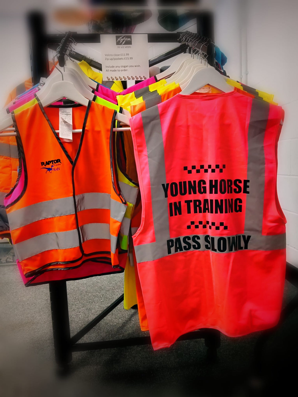 Raptor Velcro Close Hi Viz Vest Teen/Adults