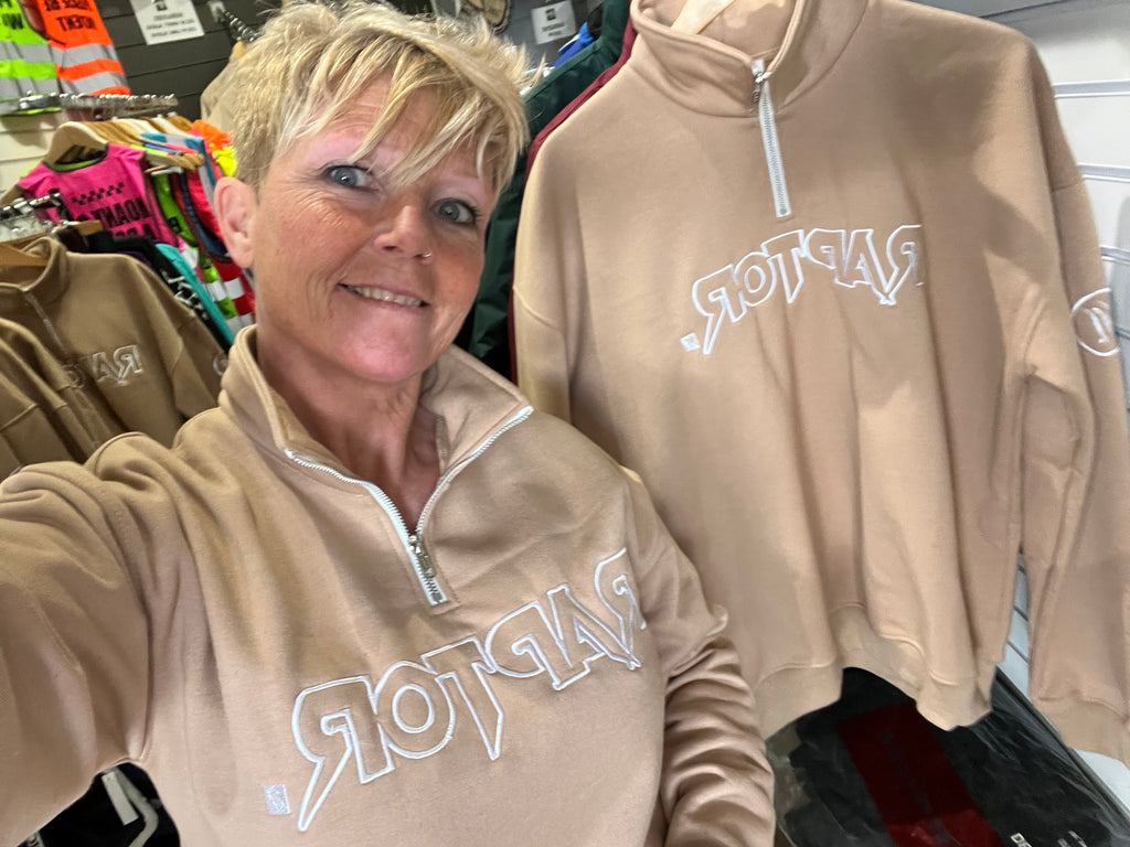 Raptor 1/4 zip Bracchio Beige Jumper