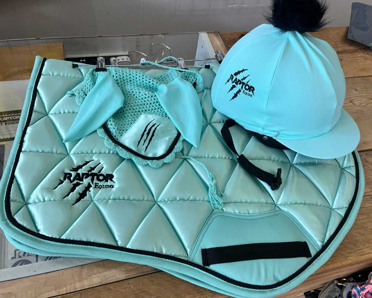 Raptor saddlepad/ears/hatsilk
