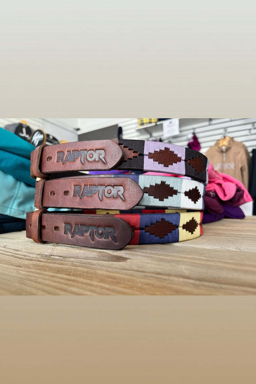 Raptor Leather Polo Belt