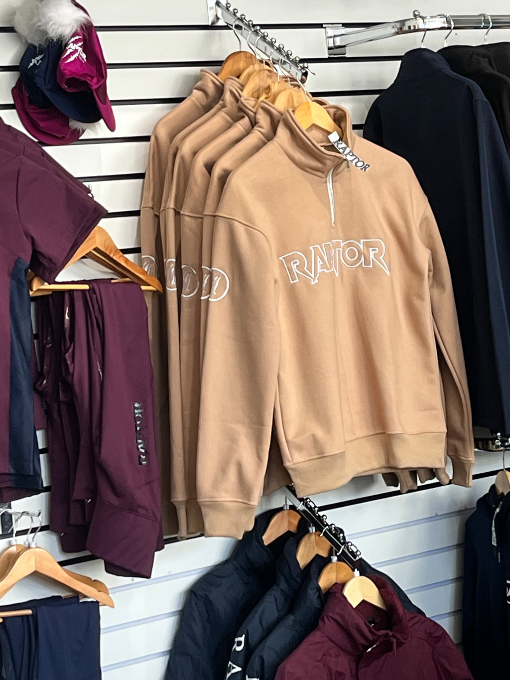 Raptor 1/4 zip Bracchio Beige Jumper