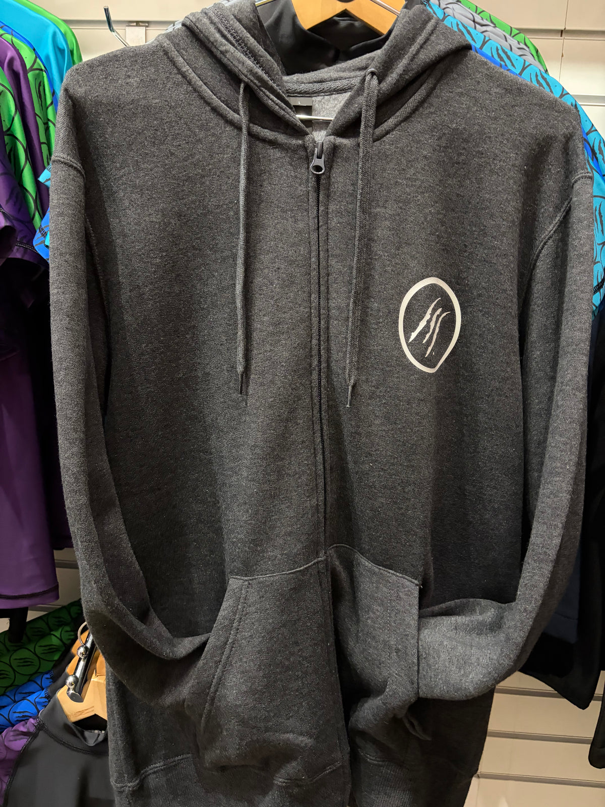 Raptor End of Line - Talon Grey Zip up Hoodie